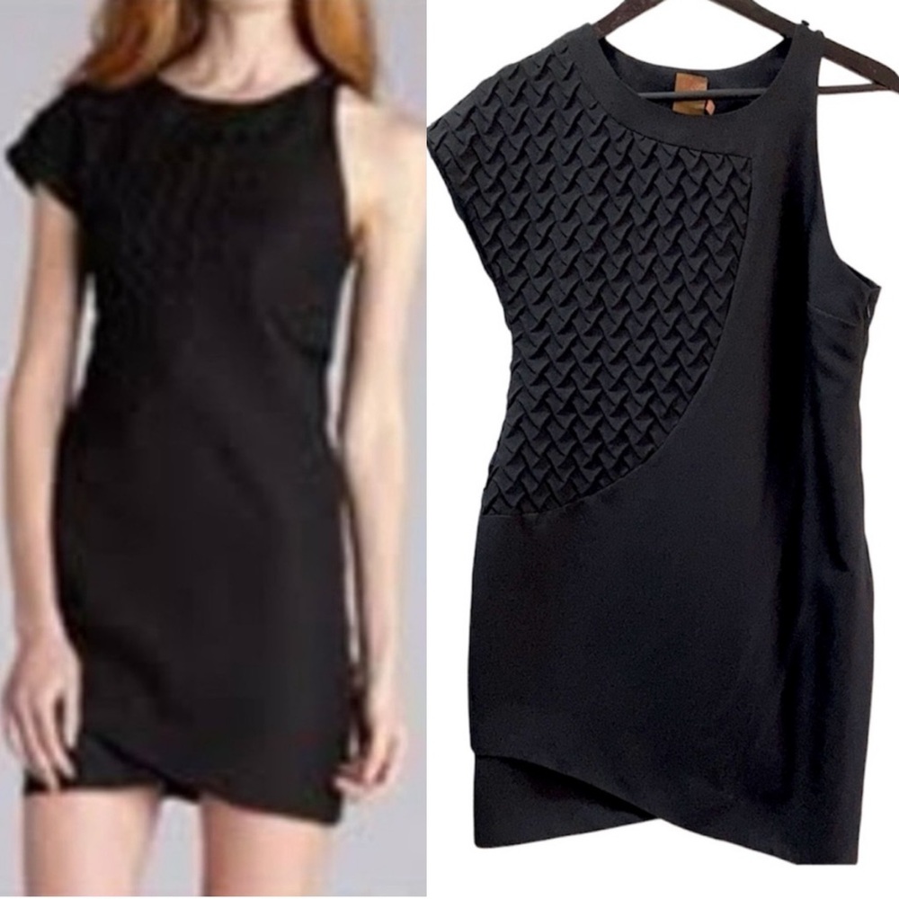 NWT Ali Ro Black Asymmetrical Cocktail Dress